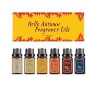 Huile de Parfum d'automne - 6 pièces Fragrance Liquide - Huiles à l'allure d'automne en Toute sécurité | pour Le purificateur d'air de Bougie Fabriquant Une Chambre à Coucher méditation de Yoga