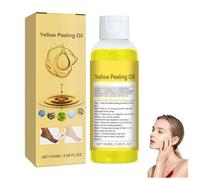 Huile de peeling jaune exfoliante, huile de peeling forte pour le corps, affinage des pores, blanchiment de la peau lisse et éclatante, hydratante et rajeunissante, non grasse pour tous (1PC)