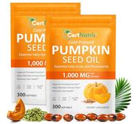 Huile de Pépins de Courge Gélules 600 Capsules,Huile de Graines de Courge Pressée à Froid avec Oméga 3 6 9,Soutien Prostate,Vessie, Santé Urinaire & Cheveux,Pumpkin Seed Oil Capsules,Hommes et Femmes