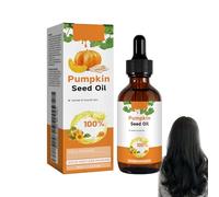 Huile De PéPins De Courge PresséE à Froid Pour Les Cheveux 60 Ml, Huile De PéPins De Courge, Huile VéGéTale Froide Hydratante Pour Le Cuir Chevelu, Huile Capillaire Cheveux Secs Et AbîMéS (1 PC)