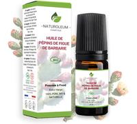 Huile De Pépins De Figue De Barbarie Bio 5ml - Roll On - Bouteille En Verre - 100% Pure, Naturelle, Pressée À Froid - Huile De Figue De Barbarie Bio Visage Anti-Âge Et Anti Cerne Bio