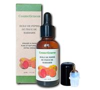 Huile de pépins de figue de Barbarie bio - meilleure huile anti-âge - hydratant - 30 ml - naturelle extra-vierge pressée à froid, visage, cheveux, ongles - vitamine e - pepin - hydrate en profondeur