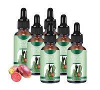 Huile De PéPins De Figue De Barbarie Et Huile De Figue De Barbarie Pour Le Visage, Huile Bio PresséE à Froid Pour Le Visage, Le Corps Et Les Cheveux, Huile Hydratante Raffermissante (6 PCS)