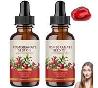 Huile de pépins de grenade 100% naturelle pressée à froid, sérum beauté visage, crème anti-rides, hydratation intense, essence hydratante bio, répare les peaux sèches (2 Pièce)