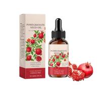 Huile de pépins de grenade, 60 ml, huile hydratante pure et naturelle de grenade, réduit les rides et raffermit la peau, élixir de soin radiatif pour cheveux et peau (1 pièce, taille unique)