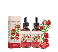 Huile De Pépins De Grenade Bio - Huile De Graines De Grenade Pressée à Froid, Poren verkleinern, Huile De Rose Musquée - Raffermit Et Régénère- Soin Corporel Antioxydant (120ML, 2PC)