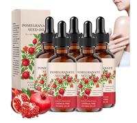 Huile de pépins de grenade pour la peau, huiles de pépins de grenade pressées à froid pour le soin du visage et des cheveux, essence pour l'hydratation anti-âge, améliore l'élasticité (5 pièces)