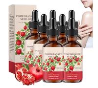 Huile de pépins de grenade pour la peau, huiles de pépins de grenade pressées à froid pour le soin du visage et des cheveux, essence pour l'hydratation anti-âge, améliore l'élasticité (7 pièces)