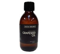 Huile de pépins de raisin (Grapeseed Oil) certifiée bio de Alucia Organics - pur, naturel, pressé à froid, végétalien, pour la peau, le visage, le corps, le massage (250ml)