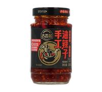 Huile de piment faite à la main de Ji Xiang Ju 330 g