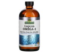 Huile de poisson des profondeurs de la mer riche en oméga-3 EPA/DHA de NATURES ANSWER (480 ml / 16 fl. oz.)