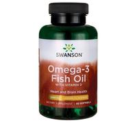 Huile de poisson oméga-3 avec vitamine D - 60 gélules