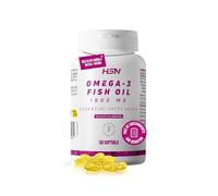 Huile de Poisson Oméga 3 de HSN |1000mg par Softgel |18% EPA (Acide Éicosapentaénoïque) EPA et 12% DHA (Acide Docosahexaénoïque) |Avec Vitamine E, Sans Gluten, Sans Lactose, 120 Perles