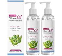 Huile de rasage lisse pour les femmes 3.38oz | Huile de rasage avant et après le rasage avec huile d'olive de vitamine E Huile de graines de jojoba | Huile de rasage hydratante pour la peau (2PCS)