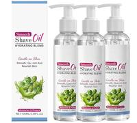 Huile de rasage lisse pour les femmes 3.38oz | Huile de rasage avant et après le rasage avec huile d'olive de vitamine E Huile de graines de jojoba | Huile de rasage hydratante pour la peau (3PCS)