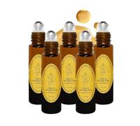 Huile de Résine d'encens Biologique et Huile de ricin - Sérum Anti-âge Sous les Yeux avec huile essentielle d'encens pour le Visage, les Poches sous les Yeux, les Cernes, les Rides (10ml, 5pc)
