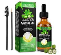 Huile De Ricin 60ml, Huile Pour Cheveux Cils Sourcils Ongles Barbe 100% Pure Organique Pour Les Sourcils, Cils, Nourrit Le Cuir Chevelu, Black Castor Oil, Unisex, Adultes
