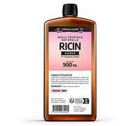 Huile de Ricin 900 ml - Orgaliane - Pure et Naturelle - Barbe, Cheveux, Cils, Ongles, Peau.