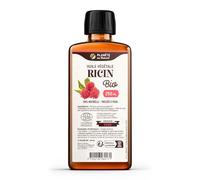Huile de RICIN Bio 250 ml - Cosmos Organic - Planète au Naturel - 100% Naturelle et Pressée à froid - Peau, cheveux, cils, ongles, barbe