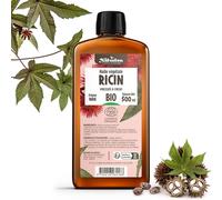 Huile De Ricin Bio 500 Ml-Cosmos Organic--100% Naturelle Et Pressée À Froid-Peau,Cheveux,Cils,Ongles,Barbe