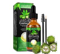 Huile de ricin Castor pour la peau, les cheveux, la barbe, les cils, les soins des ongles, pressée à froid Bio Vegan, 2x 60ml