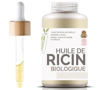 Huile de Ricin ECOCERT 100% BIO - Croissance et Résistance des cheveux - Certifiée par Référentiel Cosmos GreenLife - Qualité Unique - 50ml