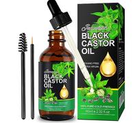Huile de ricin noire jamaïcaine, huile de ricin biologique 100% pure pressée à froid, huiles essentielles pour le corps, le visage et la peau, la croissance des sourcils, 60 ml