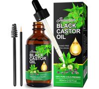 Huile De Ricin Noire Jamaïcaine,Huile De Ricin Biologique 100% Pure Pressée À Froid,Huiles Essentielles Pour Le Corps,Le Visage Et La Peau,La Croissance Des Sourcils,60 Ml