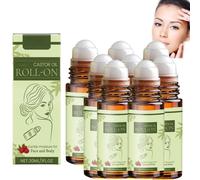 Huile de ricin Roll On pour le ventre, le visage et le corps - Sérum multiusage d'huile de ricin pour le visage pour les femmes, boule de rouleau sous les yeux pour hydrater et plus ferme (8)