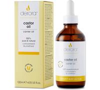Huile De RicinNourrit Etpaise La Peau,Les Cheveux Et Les Ongles100% PurAntioxydant Et Riche En Vitamine EOméga 6 Et 9Pressé À Froid Et Non Raffiné (120ml) (120ml)