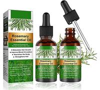 Huile de Romarin Cheveux 60ml, 100% Pure Rosemary Oil for Hair Growth, Huile Essentielle Romarin, Naturelles Pures Huile, Stimule la Croissance des Cheveux, pour Hommes et Femmes