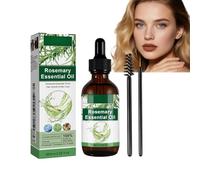 Huile de romarin croissance cheveux, huile essentielle 100% pure naturelle cuir chevelu & racines, sérum fortifiant cheveux épais, soins cils sourcils & aromathérapie (1pcs)