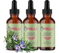Huile de romarin Huile capillaire Soins capillaires Croissance des cheveux Cuir chevelu de MIELLE, 3x 59ml