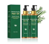 Huile de Romarin pour Cheveux, Hair & Scalp Rosemary Oil, huile essentielle du romarin naturel pour renforcer les cheveux, nourrissant et hydratant (100ml, 2pc)