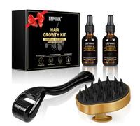 Huile de Romarin pour Cheveux, Kit avec Huile de Romarin, Microneedling 0.25mm et Scalp Massager - Huile Pousse Cheveux pour Hommes et Femmes