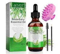 Huile de Romarin pour la Croissance des Cheveux 60ML - Premium Natural for Thinning Dry Damaged Hair Ingrown Regrowth Loss Women Men with Silicone Scalp Massager