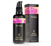 Huile de Rose Musquée BIO 100 ml - Huile Cheveux et Huile Visage Riche en Vitamine C, Vitamine E + A - Soins pour le Visage Corps, Cheveux & Ongles Vegan - Stimule la Pousse Cheveux - Satin Naturel