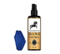Huile de sabot de chevaux 100 ml, spray hydratant non gras - Huile de toilettage pour sabots de chevaux, émollient vétérinaire à pénétration rapide, soutien nutritif, restauration des cuticules, améli