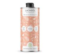 Huile de Saumon pour Chiens 1 Litre avec oméga 3 & 6 I Huile de Saumon Naturelle norvégienne de Saumon de l'Atlantique I Complément Alimentaire hautement dosé pour Chiens