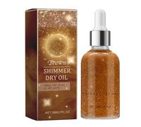 Huile de scintillement sèche - Huile de carrosserie de surligneur | Sérum brillant à haut brillant | Makeuvrage des paillettes de la peau, ingrédients éclaircissants brillance liquide, ingrédients