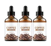 Huile de sérum au café, huile de café naturelle pour les soins de la peau et des cheveux, massage, rajeunissante et raffermissante, anti-rides et éclaircissante, raffermit la peau délicate (3pcs)