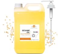 Huile De Sésame Bio 100% Pure Et Naturelle Pressée À Froid Multi-Usage Anti-Âge Pour La Peau Soin Capillaire Huile De Massage Ayurveda, 1000 Ml