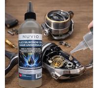 Huile de silicone professionnelle 350 cSt pour moulinets de pêche graisse pour mécanismes et roulements Nuvio 250ml