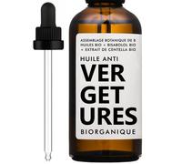 Huile de soin Anti-VERGETURE + Anti-CICATRICE | 100% naturel | Avec Huiles de Rose musquée BIO + Avocat BIO + Macadamia BIO | Peau sèche/Teint irrégulier/Vergetures | 100ml | 12 ingrédients.