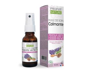 Huile de soin Calmante BIO - Lavande et Propolis Verte - 15 ml - Propos Nature