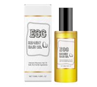 Huile De Soin Capillaire, Après-shampoing Anti-frisottis, 50 Ml, Sérum De Réparation Capillaire Protéiné, Huile D'œuf D'avoine, Design Coiffant Lisse, Pour La Douche, Après La Coupe De Cheveux,
