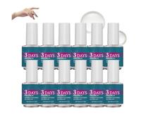 Huile de soin des ongles 3 jours, fortifiante et stimulante pour la pousse, hydratante et nourrissante pour les cuticules, adaptée aux ongles mous et fragiles, soin hydratant intense pour (12PCS)