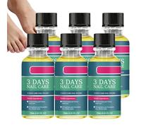 Huile de soin des ongles 3 jours, kit de réparation pour ongles naturels cassés, vernis à on/gles transparent fortifiant, soin huileux pour on/gles abîmés, fortifiant ong/les d'orteils fragiles (6PCS)