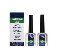 Huile de soin des ongles à l'acide hyaluronique, sérum réparateur, absorption rapide, soin hydratant intense pour des ongles forts et hydratés - Réduit la fragilité des ongles (2Pcs)
