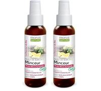 Huile de soin Minceur - Synergie d'Huiles essentielles - Citron, Genévrier, Géranium, Romarin à camphre, Cèdre, Orange et Menthe poivrée BIO - Fabriqué en France - 100ml - PROPOS'NATURE (Lot de 2)